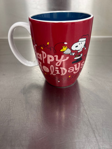 Happy Holidays Snoopy Mug of Cookies